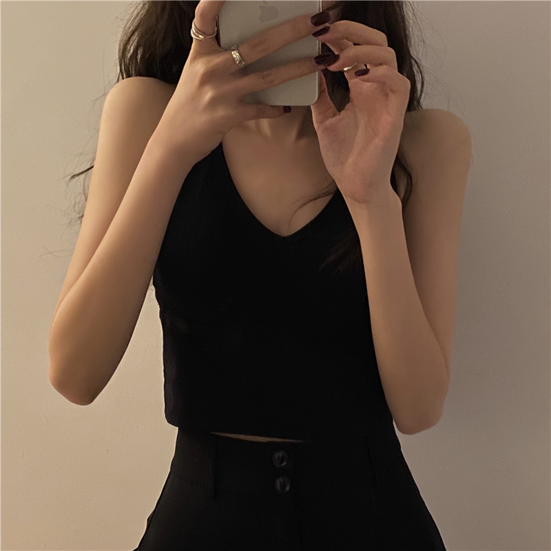實拍~韓版夏美背無鋼圈文胸學生高中少女吊帶抹胸裹胸背心