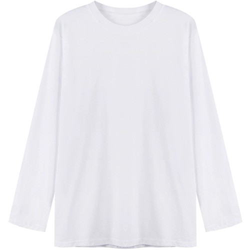 Official image: Loose long-sleeve T-shirt for men and women, regular shoulder top