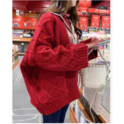 Fairy sweater jacket women's cardigan 2023 spring and autumn new loose and versatile lazy style thickened sweater top