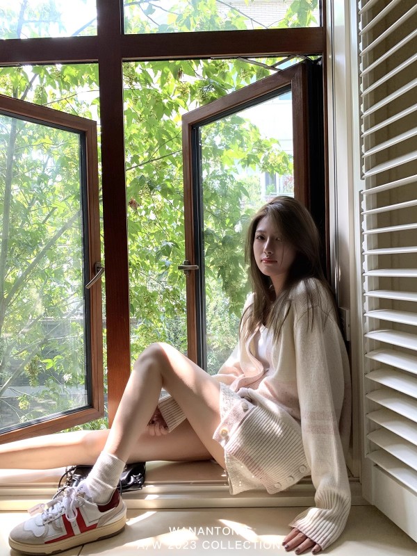 WANANTONG 私服很愛 一直在穿的高品全羊毛TB開衫針織衫外套女秋