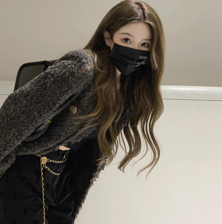 秋冬季新款小香風灰外套女高級感寬鬆百搭休閒炸街上衣M-4XL200斤