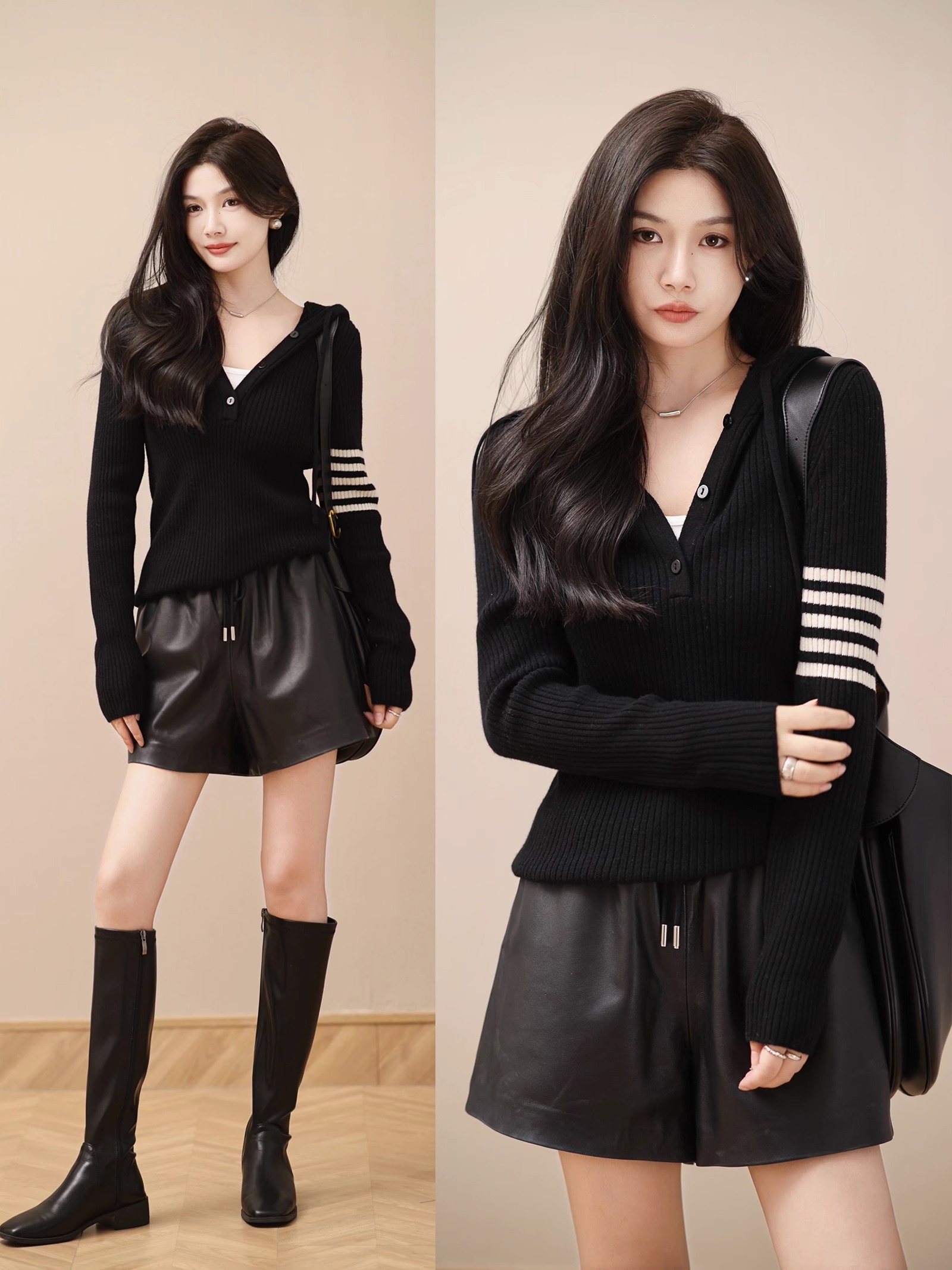 Hooded sweater for women 2023 new autumn long-sleeved top, fashionable, soft and lazy sweater