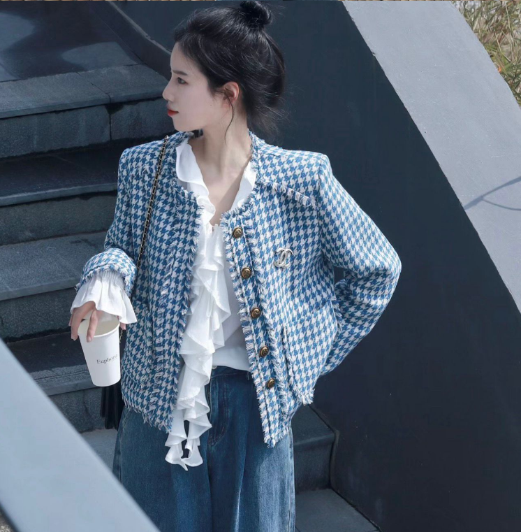 紅書大碼女裝小香風外套短款上衣高級感韓系小眾M-4XL200斤
