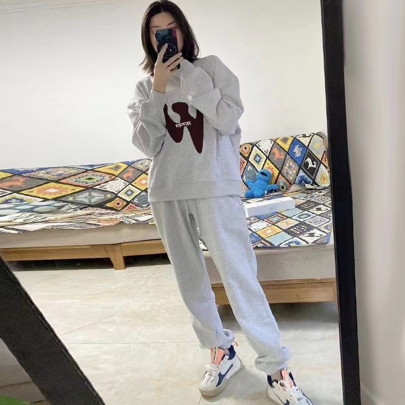 Women's Suit 2023 *** Design Early Autumn Fashionable Western Internet Celebrity Street Sweatshirt Sportswear Two-piece Trendy Set