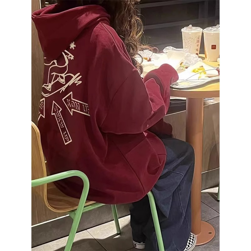 防棉華棉複合牛奶絲300克/銀狐絨400克連帽衛衣女