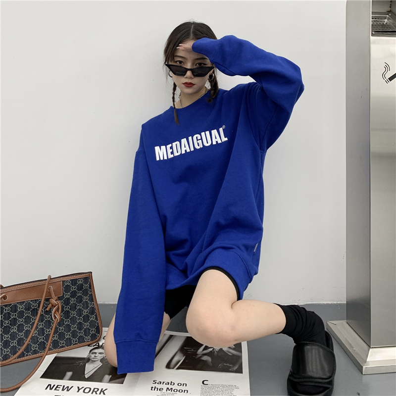加絨250g / 大衛衣圓領秋冬款衛衣女加絨