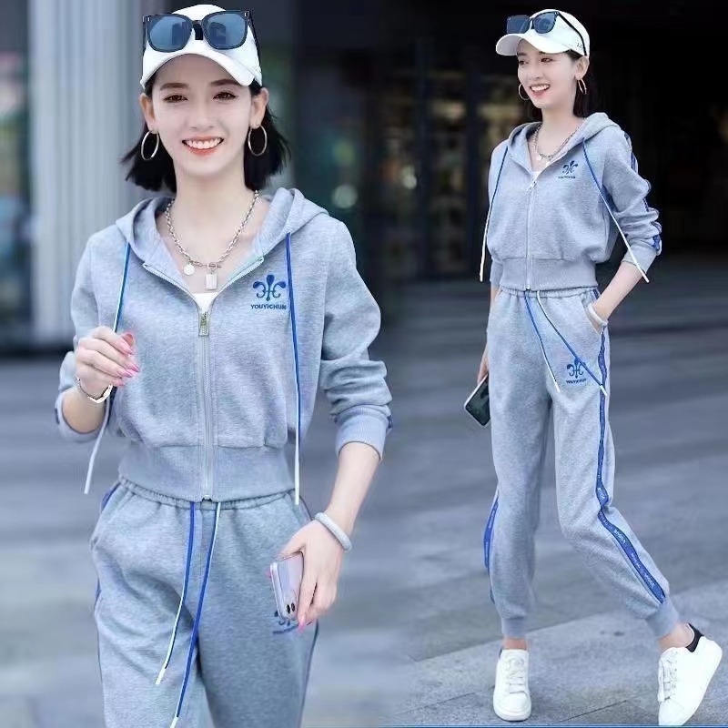 Spring and Autumn suit new popular slimming and elegant casual fashion sportswear suit for small women