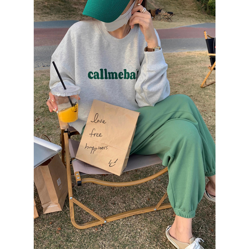 2023年新款時尚休閒  秋裝薄款衛衣女大碼 後包領 拉肩線 M-XXXL