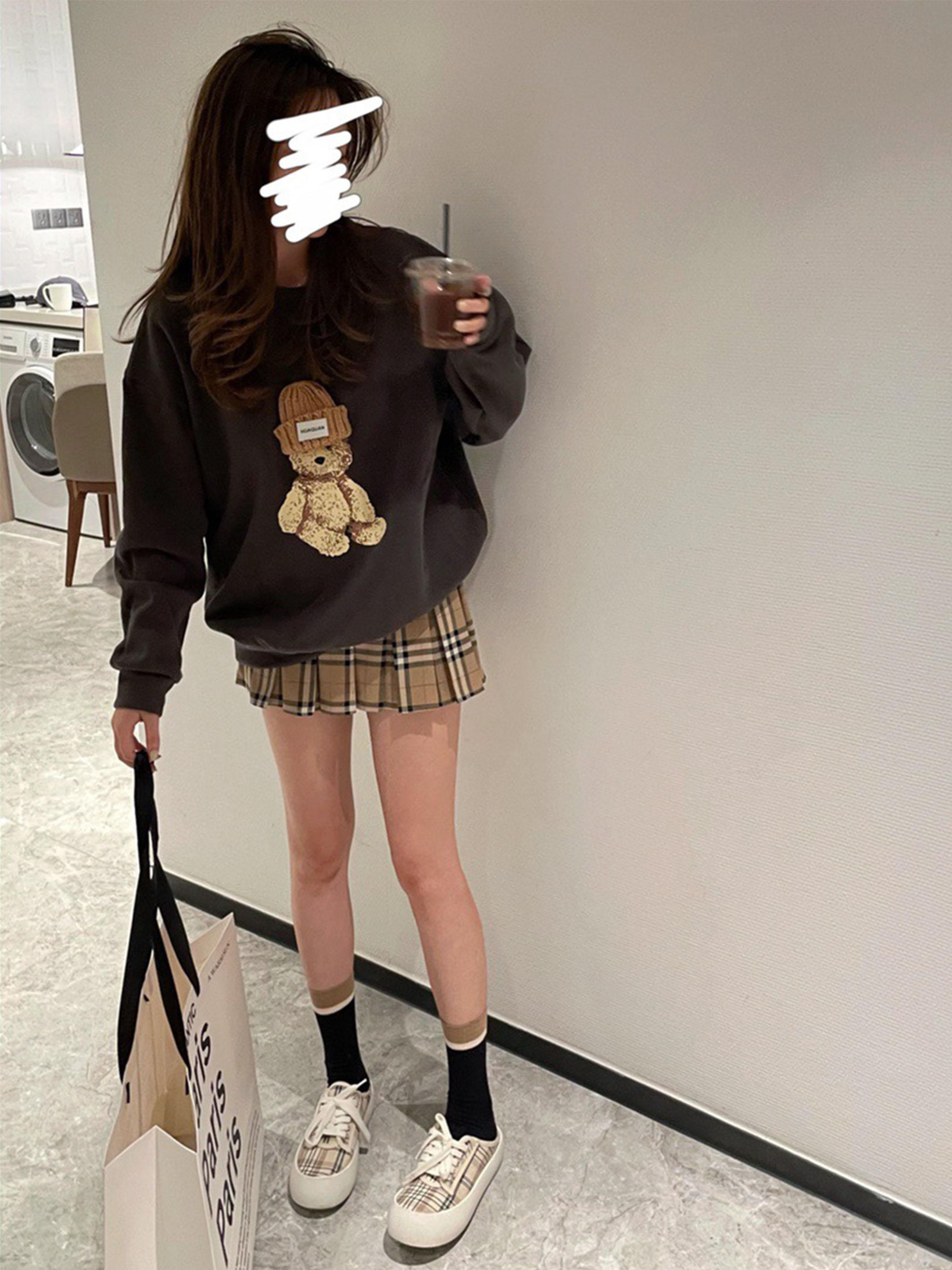 官圖 華棉複合薄款310克/加絨410克 秋冬裝衛衣女印花寬鬆大碼