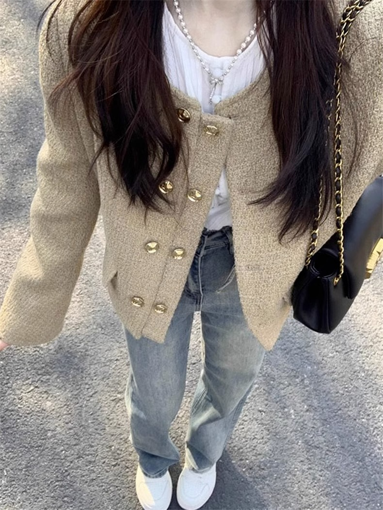 小香風短款外套女春秋2023新款今年流行休閒百搭上衣早初秋季