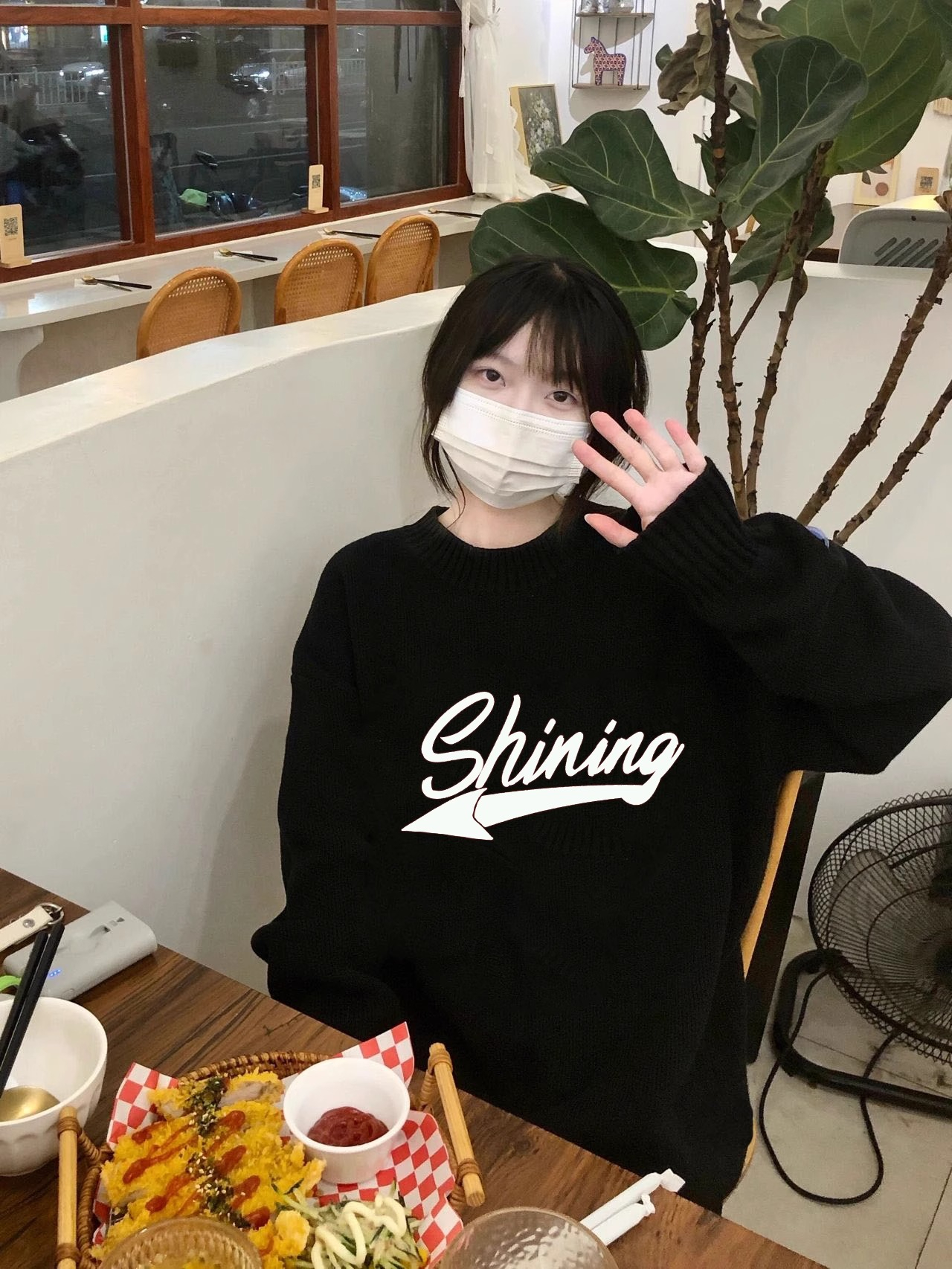 防棉華棉複合牛奶絲300克/銀狐絨400克圓領衛衣女