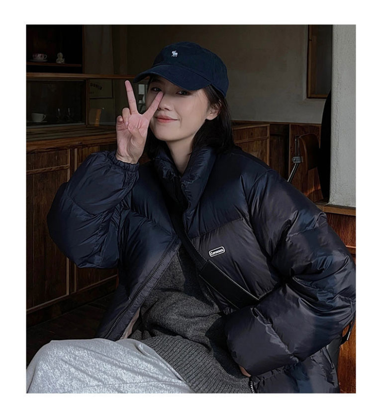短款羽絨服女2023冬季新款韓版小個子寬鬆小眾棉衣棉服麵包服