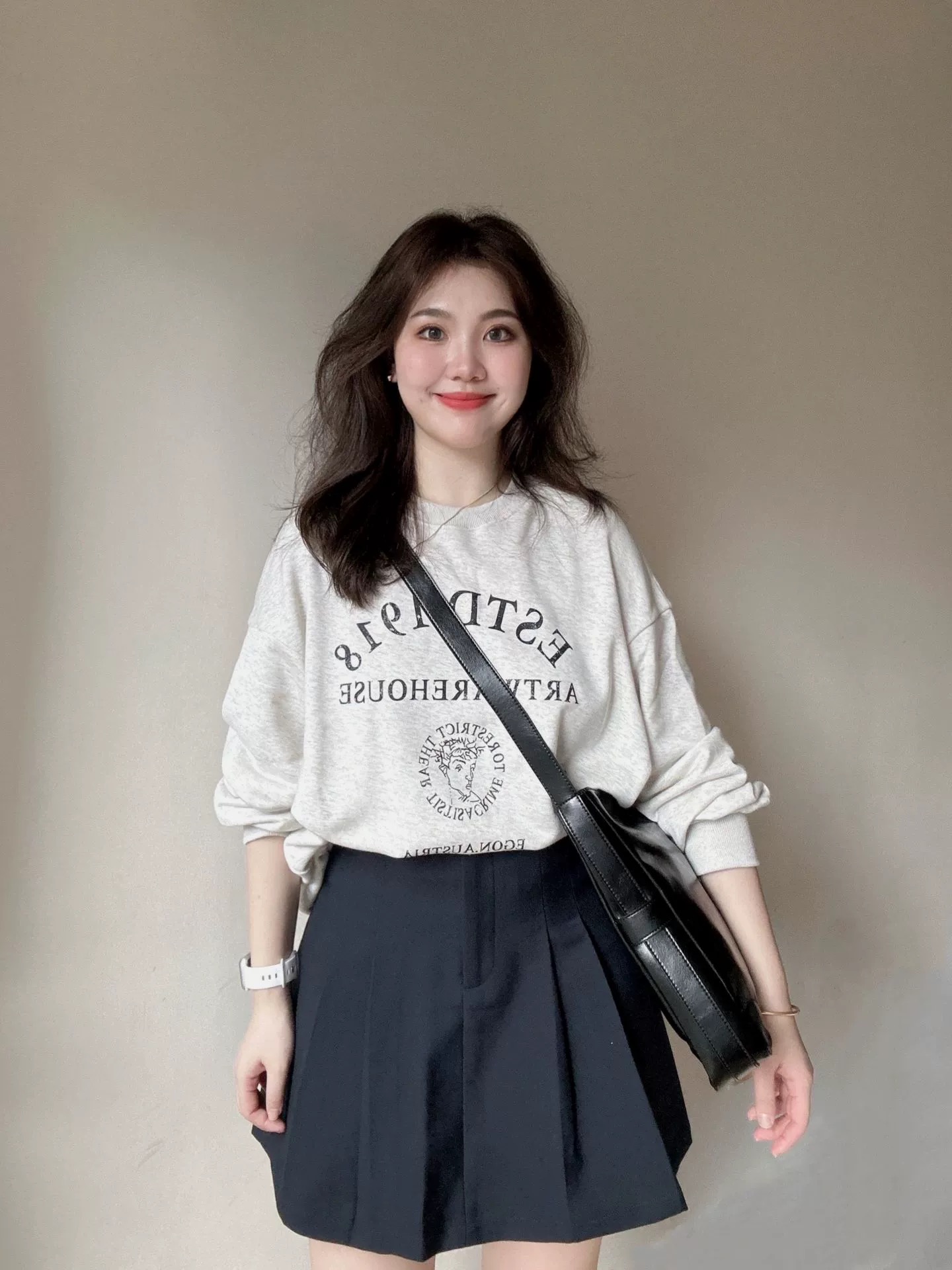 Thin Chinese cotton milk silk plus velvet Chinese cotton silver fox velvet round neck printed sweatshirt for women couple quality