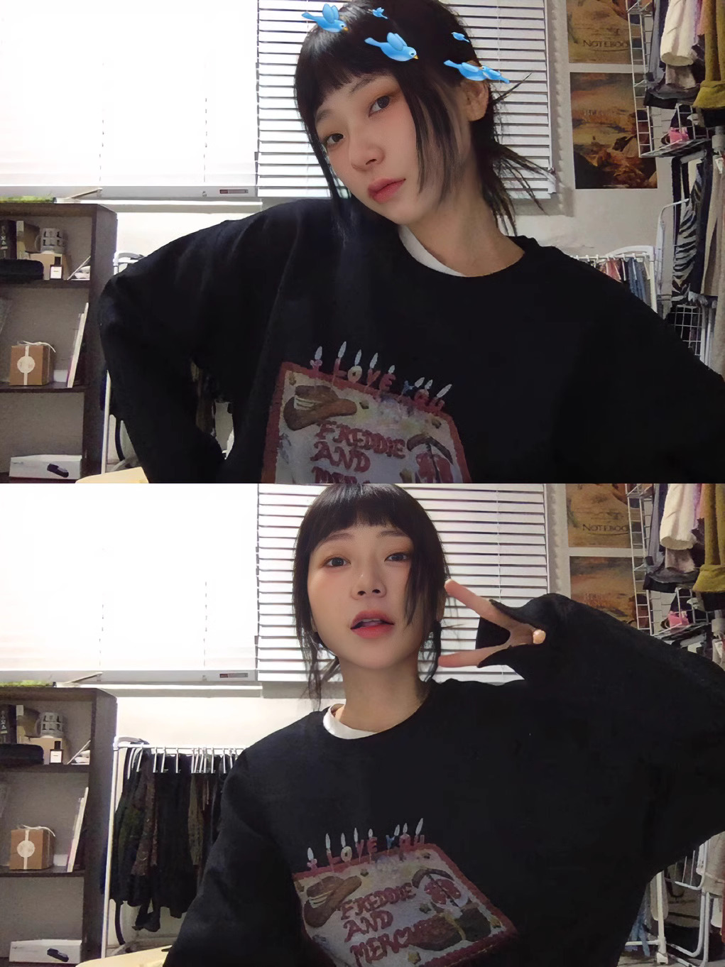 官圖 華棉複合薄款310克/加絨410克 秋冬裝衛衣女印花寬鬆大碼