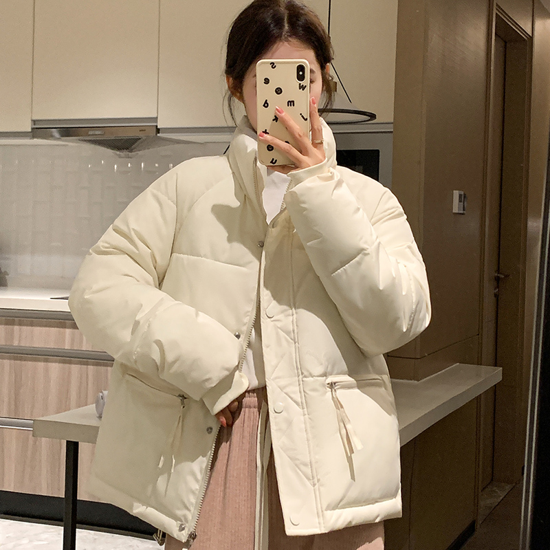 2023 Winter New Korean Down Jacket Women's Short Stand Collar Small Thickened Fashion Jacket Bread Cotton Clothes Trendy