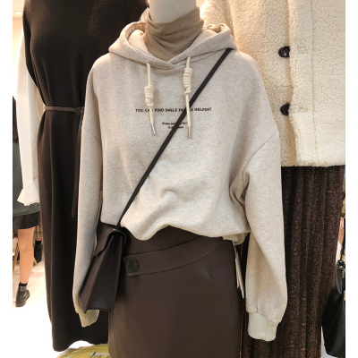 官圖  加絨250g / 大衛衣連帽秋冬款衛衣女加絨