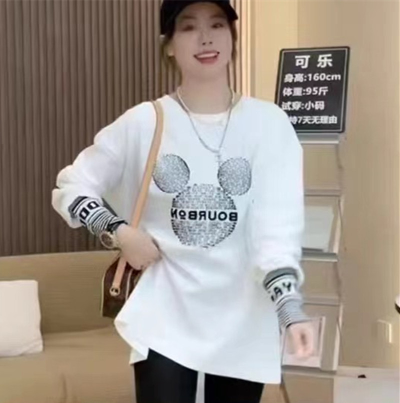 磨毛打底衫女秋冬內搭韓系ins風拼接長袖t恤女小眾設計感別致上衣