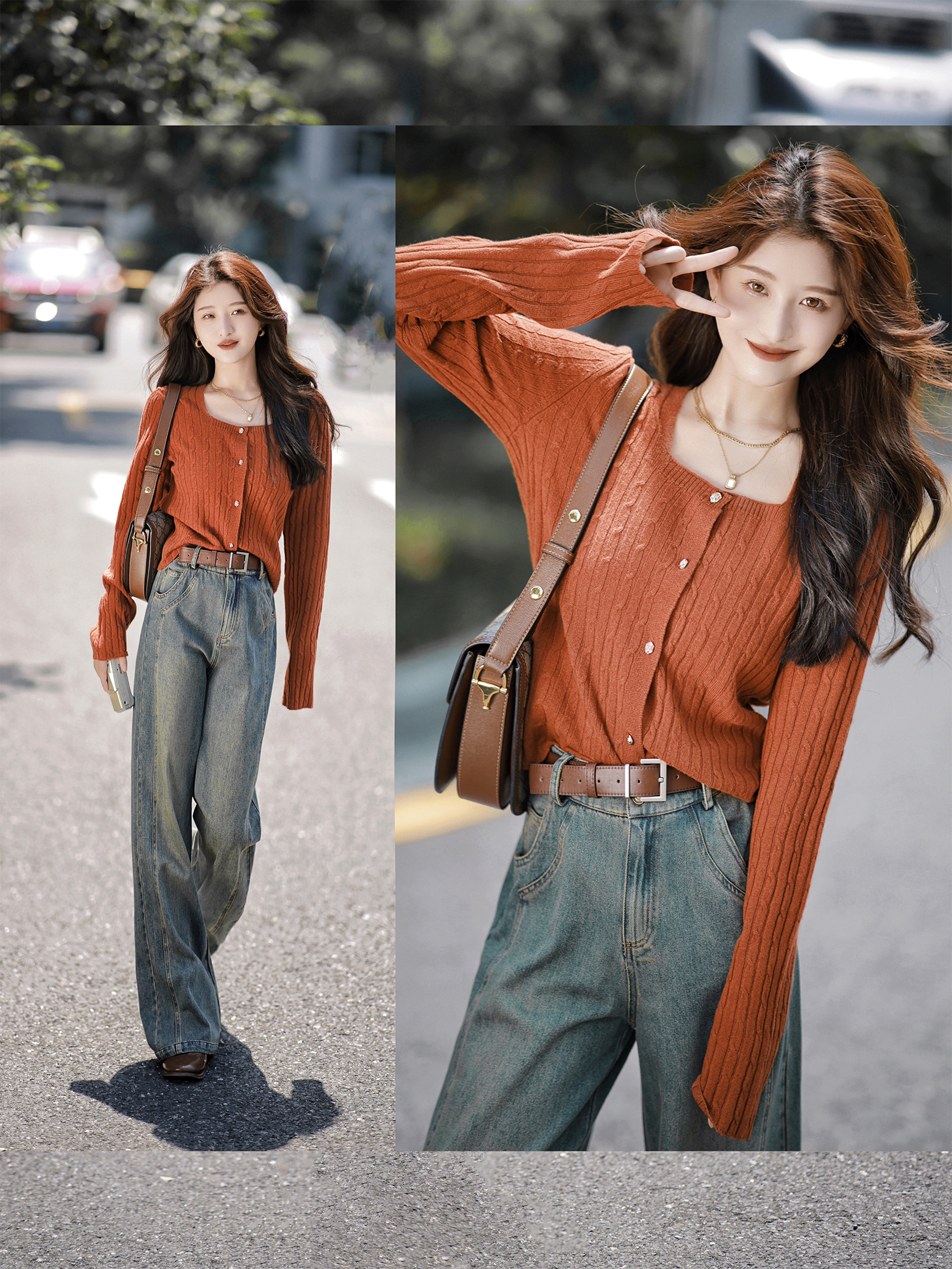 New style autumn and winter sweaters, cardigans, high-end bottoming sweaters, small fragrant style tops and jackets for women