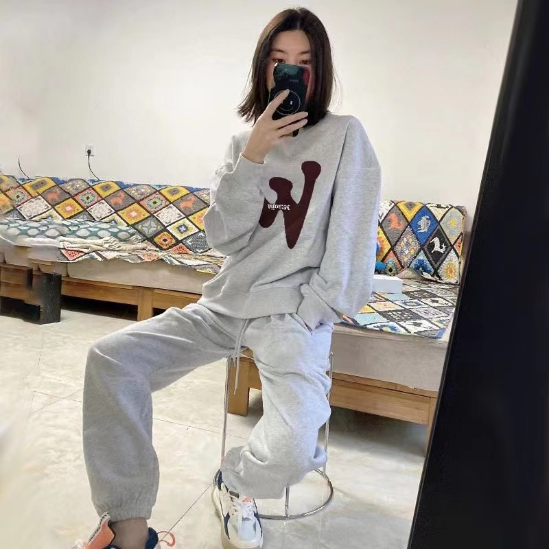 套裝女2023***設計早秋時尚洋氣網紅炸街衛衣運動服兩件套潮