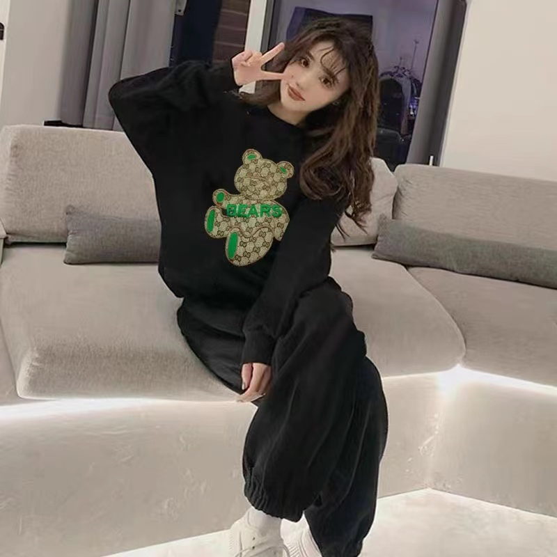 衛衣衛褲套裝女冬季春秋薄款2023新款時尚洋氣減齡休閒運動兩件套