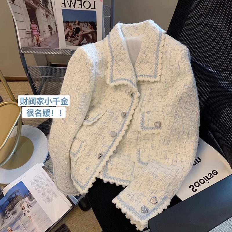 小香風秋冬款法式高級感氣質外套女 原版布料