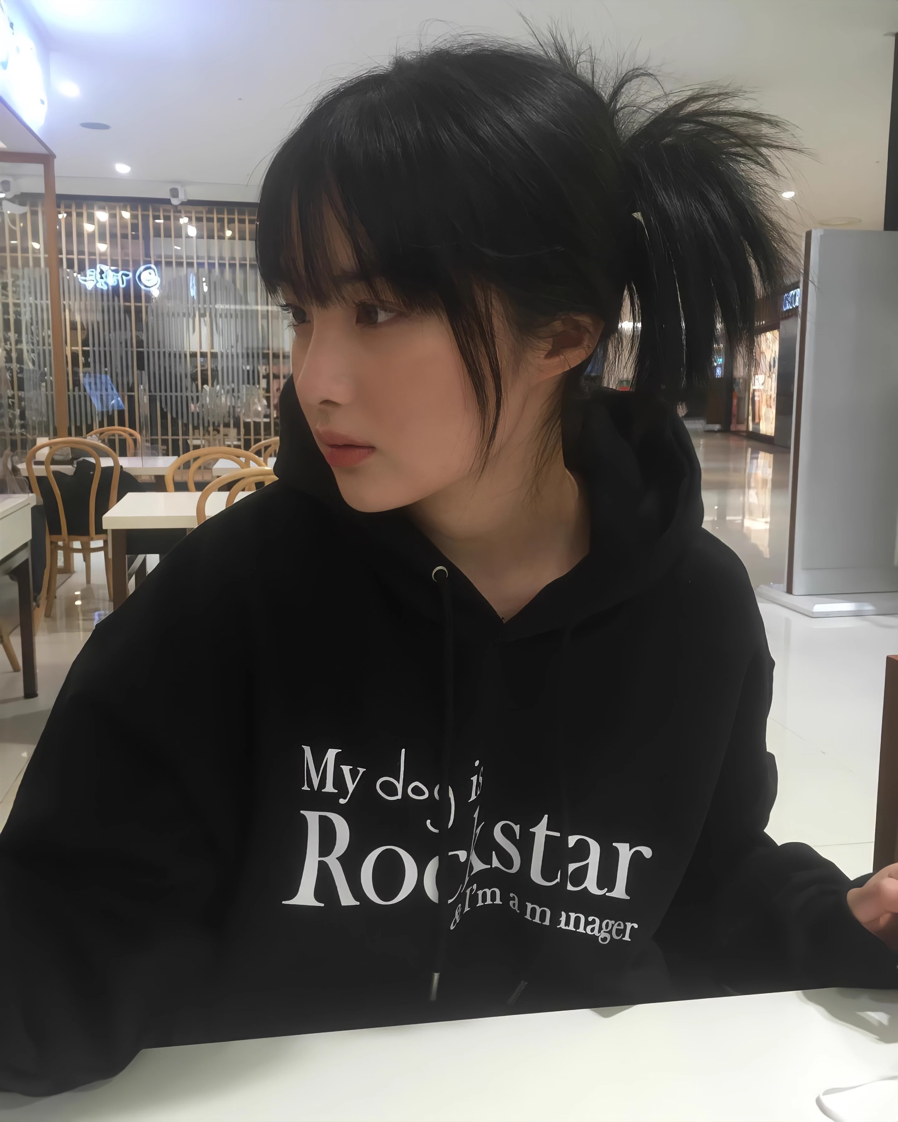 官圖 新款休閒時尚華棉複合薄款310克/加絨410克秋冬裝衛衣女印花