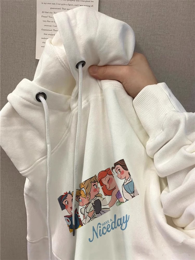 防棉華棉複合牛奶絲300克/銀狐絨400克連帽衛衣女