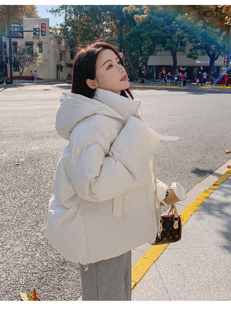 Down cotton coat women's winter 2023 new Korean version thickened cotton coat small trendy short cotton jacket student jacket