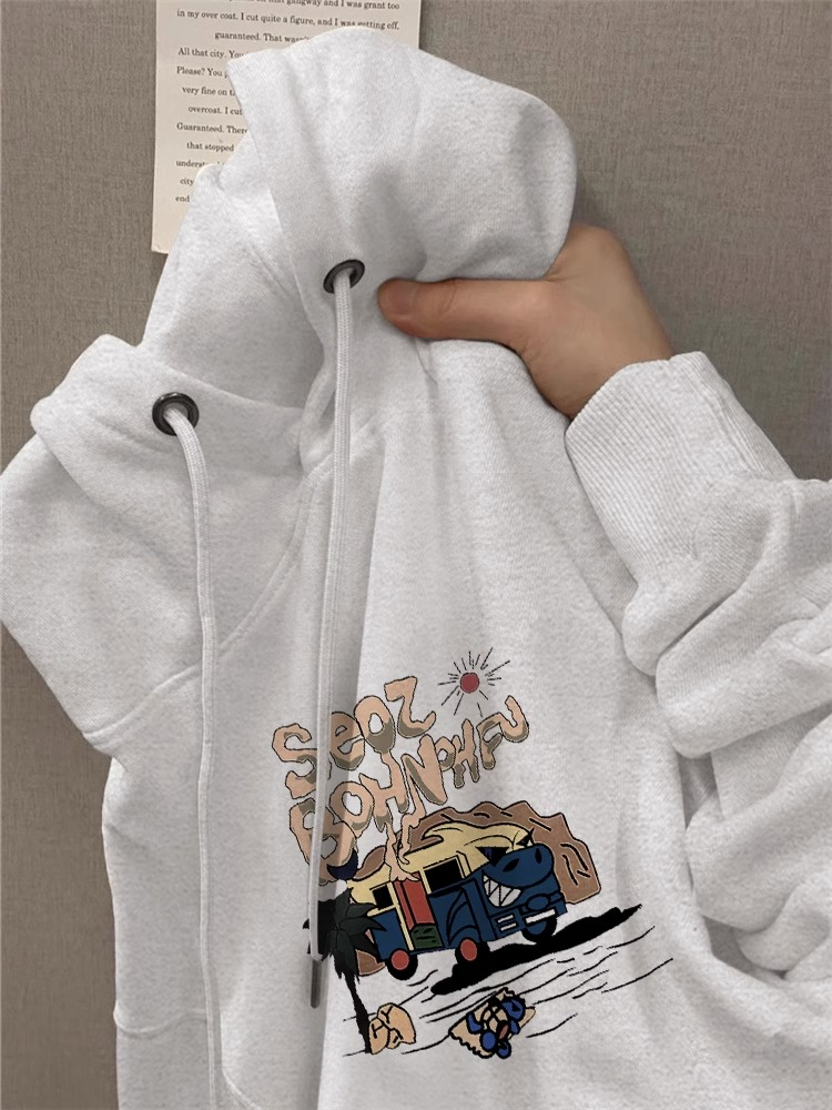 Anti-cotton Chinese cotton composite milk silk 300g/silver fox velvet 400g hooded sweatshirt for women