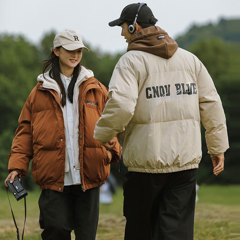 Real shot of cotton-padded clothes for women in winter 2023 Korean version new student fake two-piece thickened cotton-padded clothes retro oversize jacket