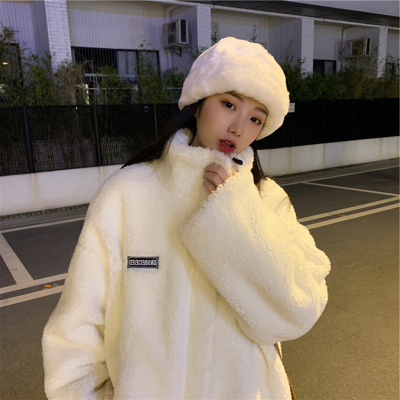 300g high quality 2023 new lamb wool women's winter all-match lamb wool jacket
