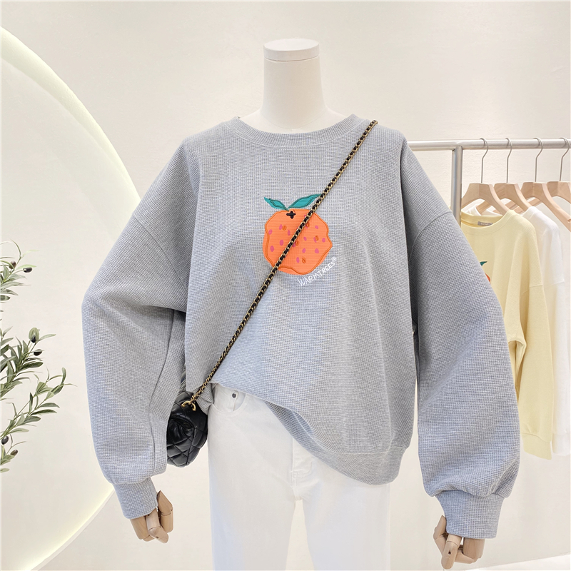 加絨250g / 大衛衣圓領秋冬款衛衣女加絨