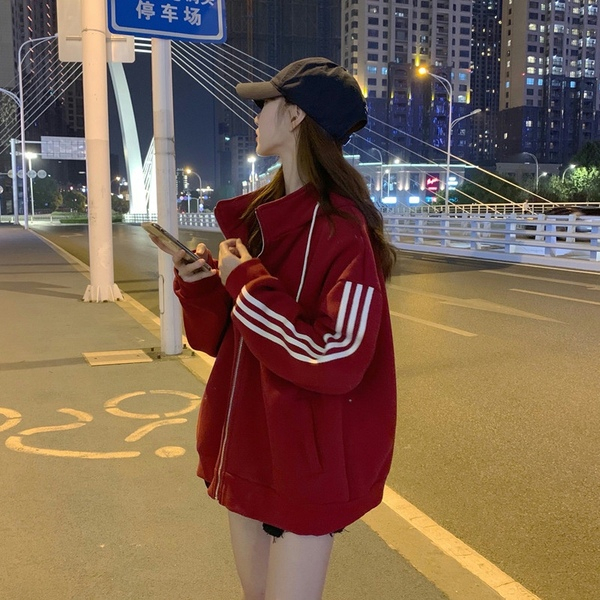 2023秋冬新款連帽衛衣女 韓版寬鬆超火ins潮百搭休閒bf風情侶外套