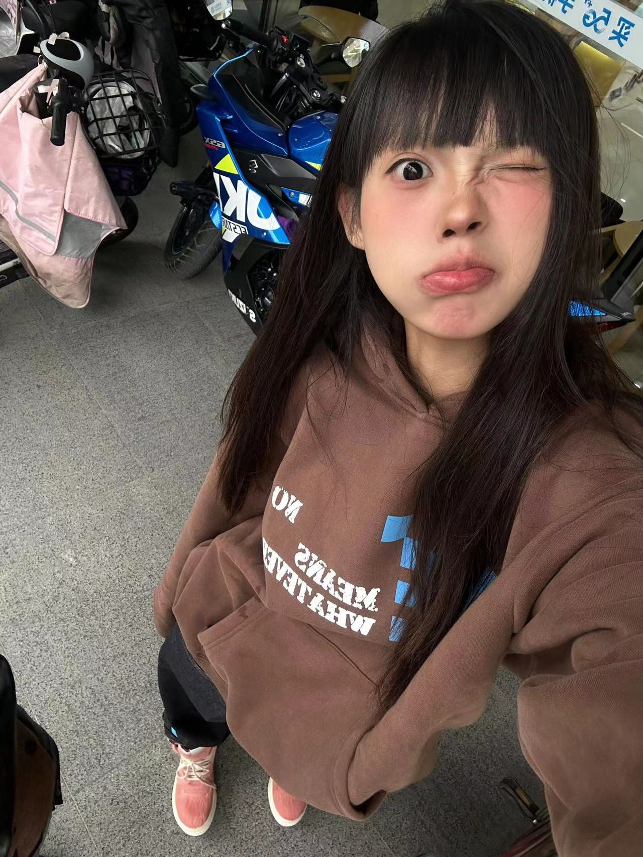 Anti-cotton Chinese cotton composite milk silk 300g/silver fox velvet 400g hooded sweatshirt for women