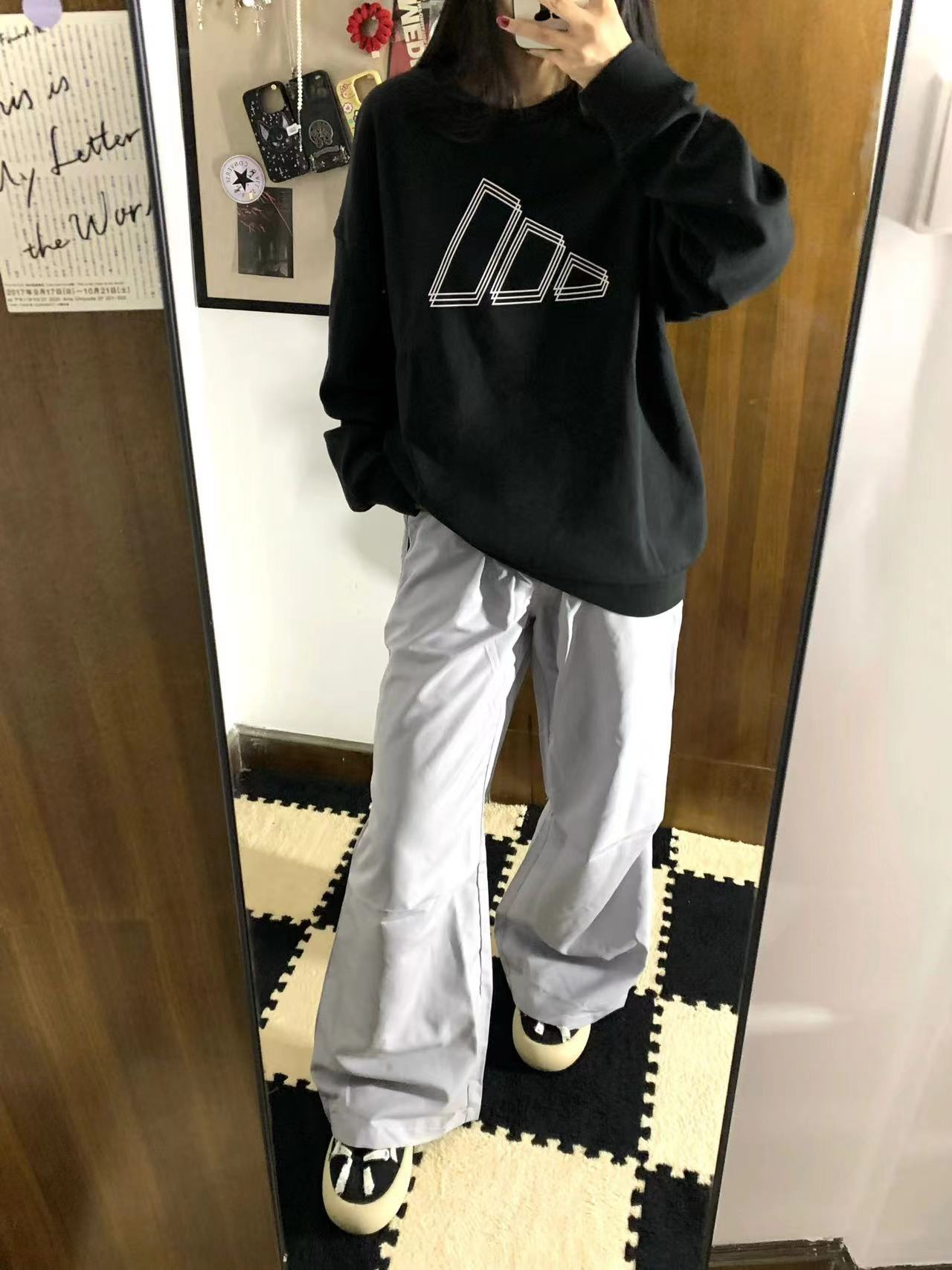 Anti-cotton Chinese cotton composite milk silk 300g/silver fox velvet 400g round neck sweatshirt for women