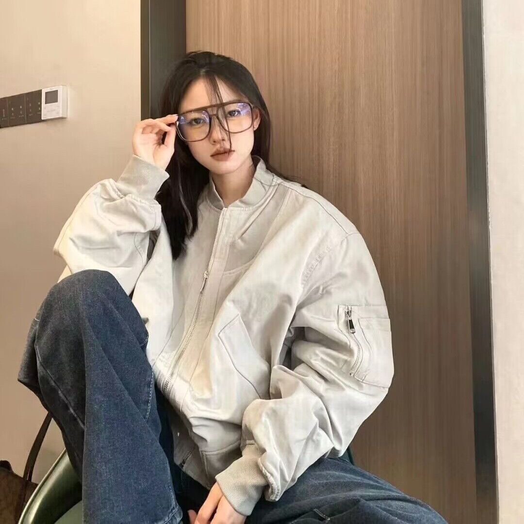 Original quality lining 200 pounds large size Hong Kong style chic jacket for women