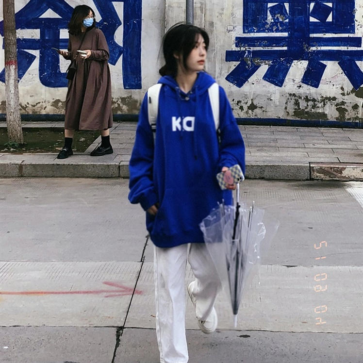 2023新款秋冬季加絨加厚大衛衣女冬裝寬鬆韓版連帽上衣冬款