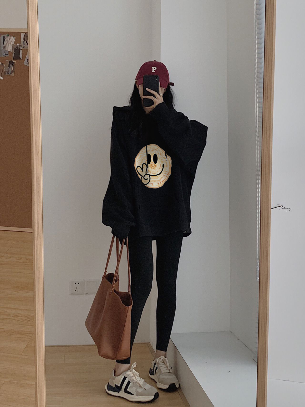 加絨連帽衛衣女裝2023秋冬季新款hiphop寬鬆慵懶風上衣