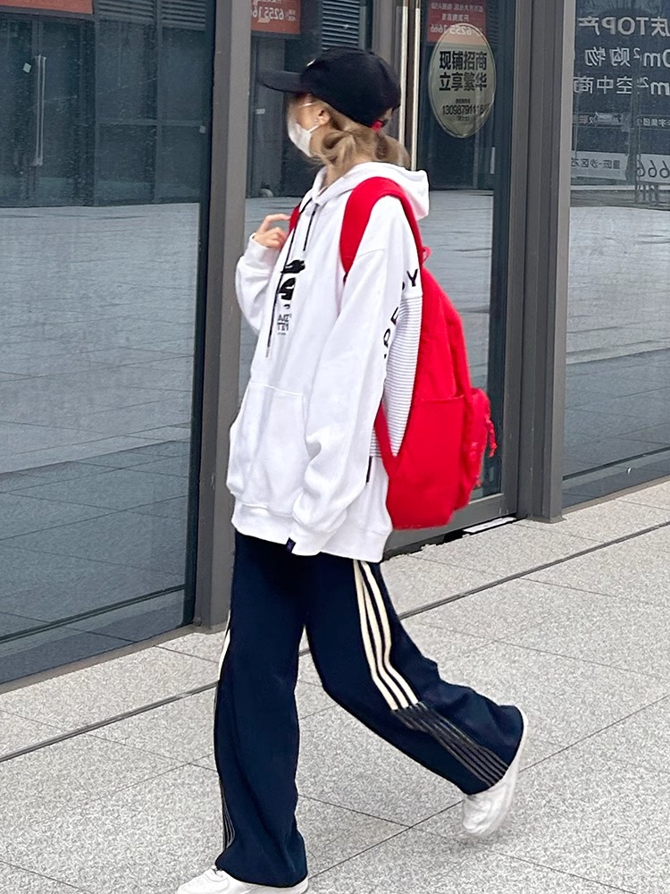 廣州純棉華棉複合300克 六片褲原版做法潮牌運動褲女