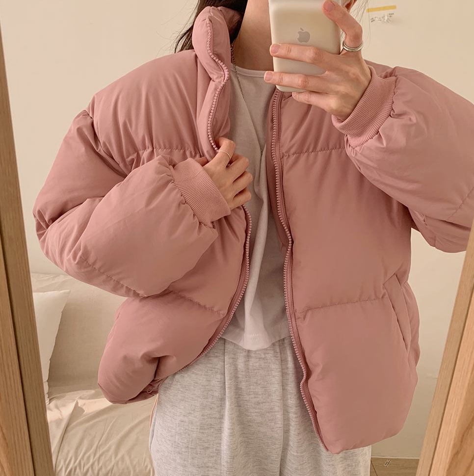 Winter casual thickened stand-up collar short cotton-padded clothes for women Korean chic versatile student cotton-padded jackets and bread clothes