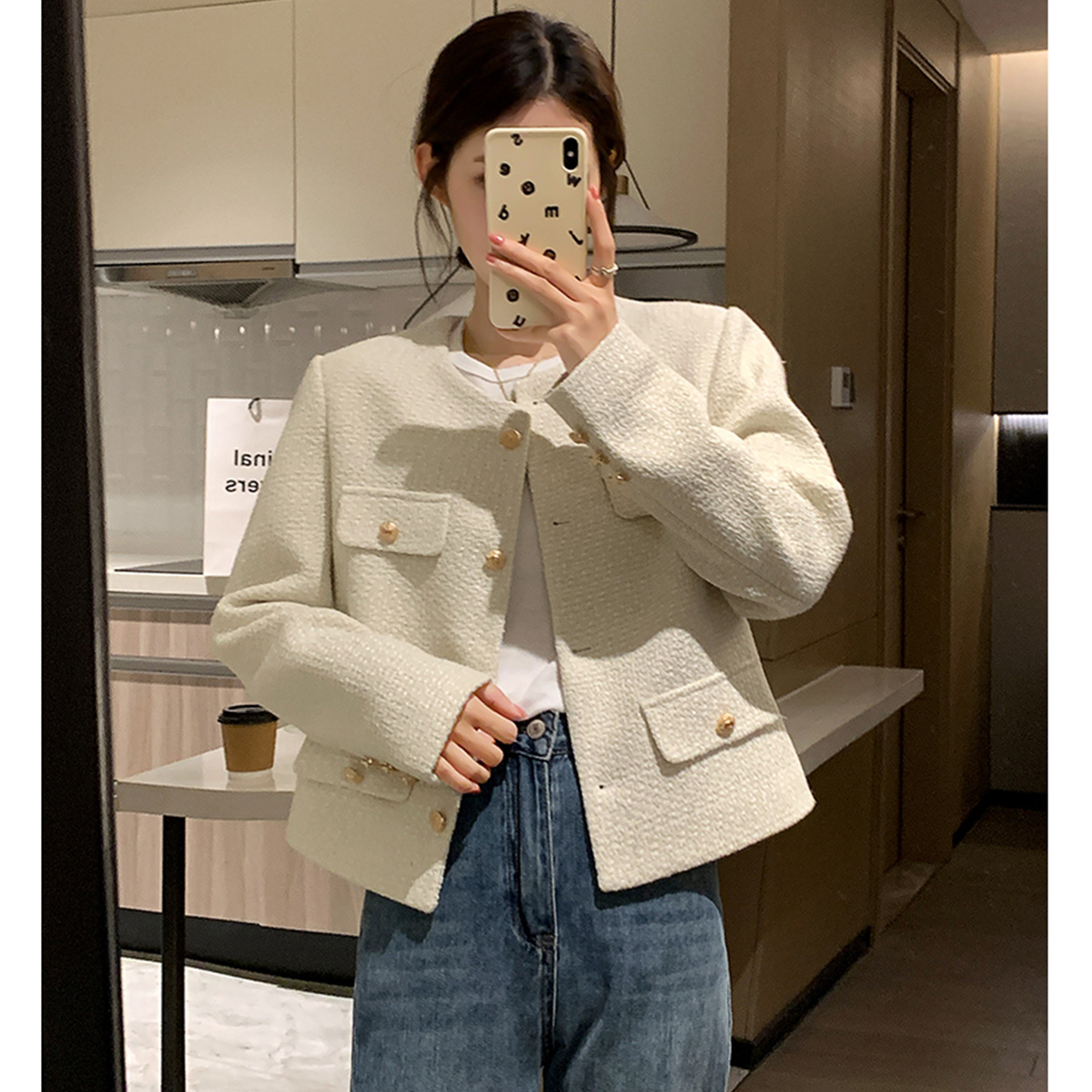 Quality Inspection Officer Picture French Small Fragrance Short Jacket Women's Spring and Autumn High-Quality Jacket Top 2023 New Autumn Clothing