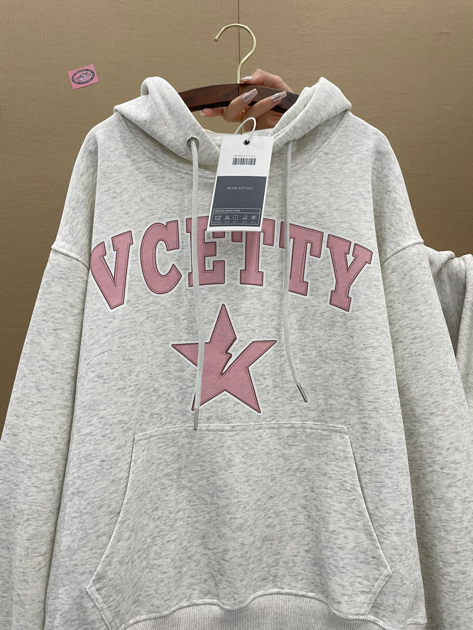 Anti-cotton Chinese cotton composite milk silk 300g/silver fox velvet 400g hooded sweatshirt for women