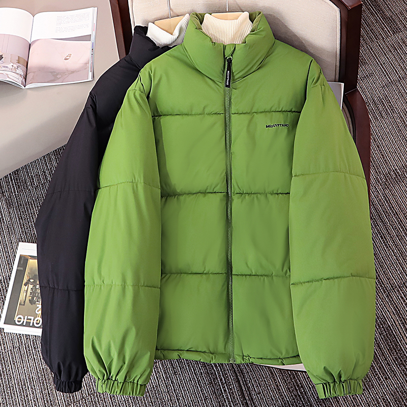 實拍大碼女裝2023冬季新款設計感羽絨棉服寬鬆休閒麵包服棉衣外套