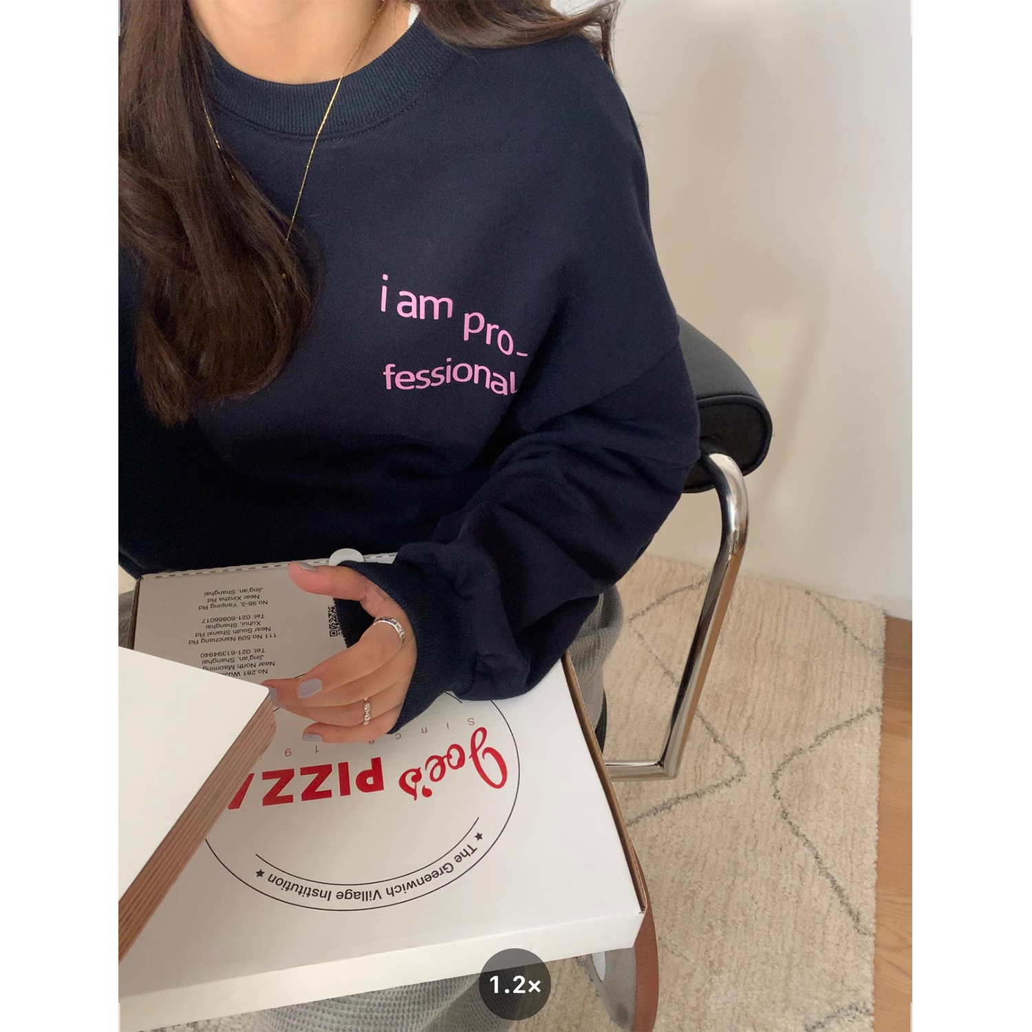 韓版新款華棉複合薄款310克/加絨410克 秋冬裝衛衣女印花寬鬆大碼