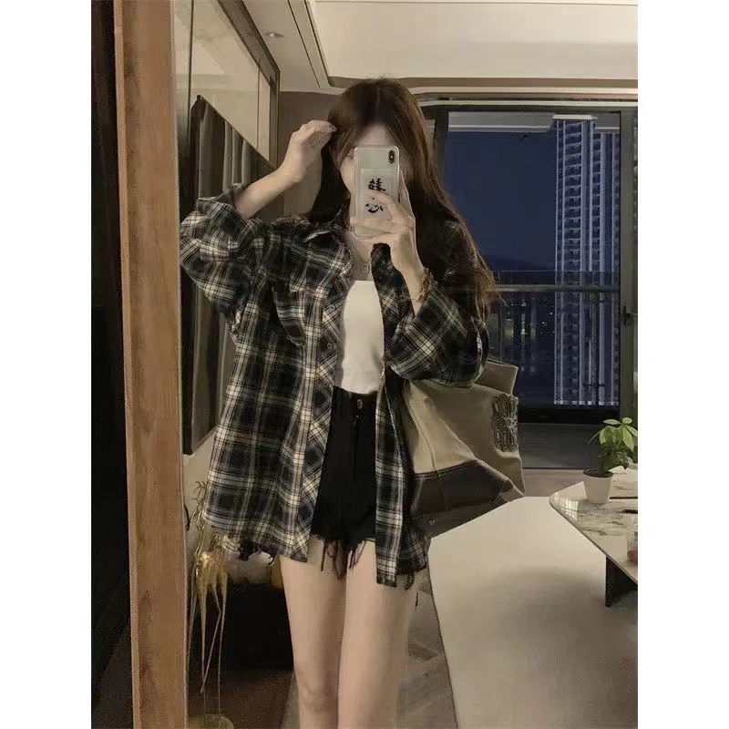 法式條紋襯衫女春秋2023新款長袖疊穿甜美減齡高級感上衣外套