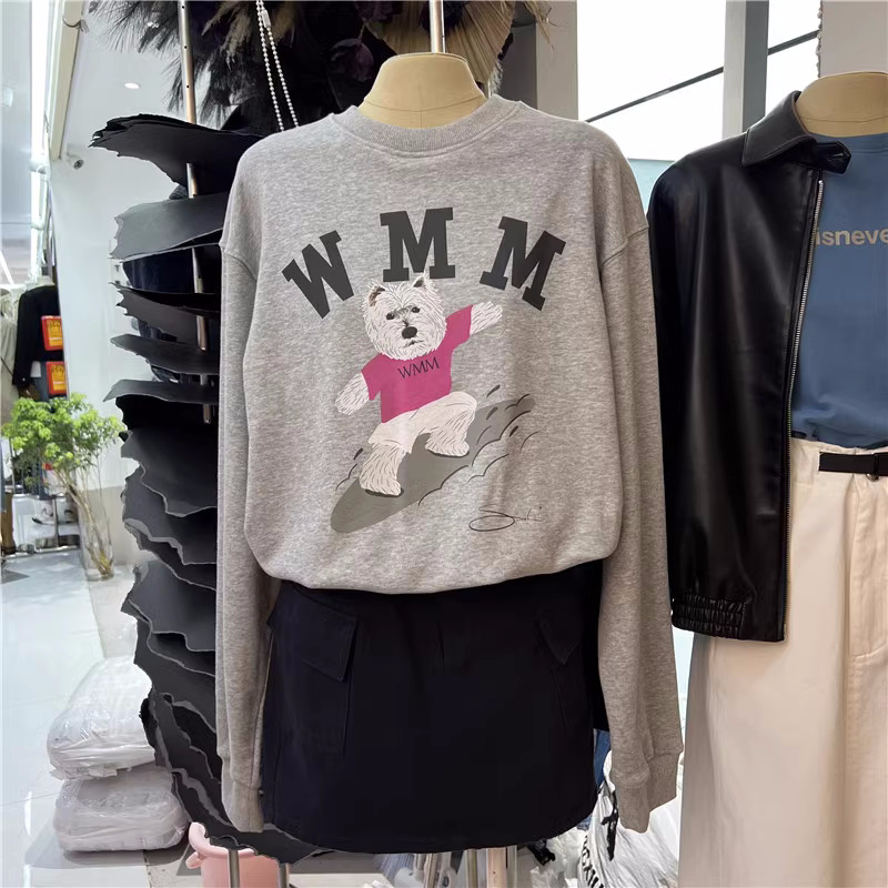 Official photo plus velvet 250g / David's round neck autumn and winter sweatshirt for women plus velvet