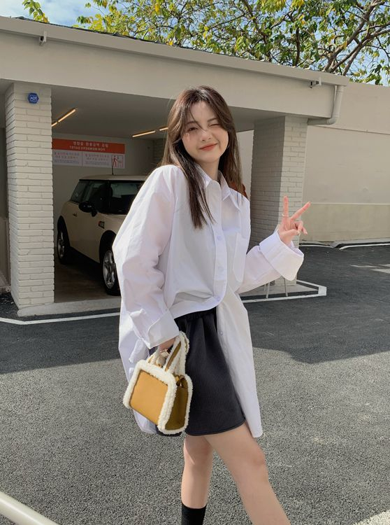 2023春季新款白色襯衫女長袖洋氣學生內搭外穿寬鬆百搭上衣女