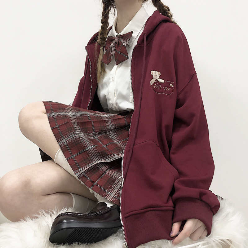 美式重磅連帽衛衣女oversize秋冬2023新款寬鬆慵懶風外套春秋