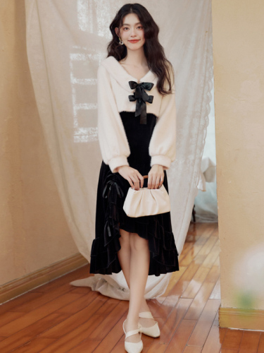 Gone with the Wind jsk suspender skirt lolita dress fishtail skirt spring and autumn two-piece fashion suit