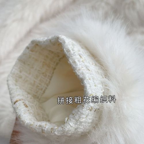 2003 autumn and winter new style imitation fox fur spliced ​​fur jacket, feminine style, socialite Xiaoxiangfeng furry short top